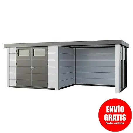 Telluria  Caseta para jardín Classico 3024 con salón a la derecha y 2 ventanas