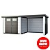 Telluria Caseta metálica Classico 2724 con salón a la derecha y 2 ventanas 