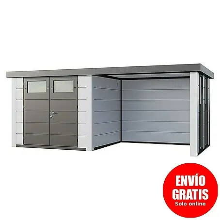 Telluria  Caseta para jardín Classico 2724 con salón a la derecha y 2 ventanas