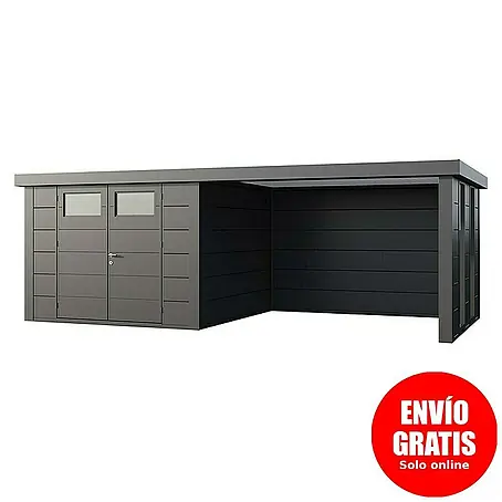 Telluria  Caseta para jardín Classico 3030 con salón a la derecha y 2 ventanas
