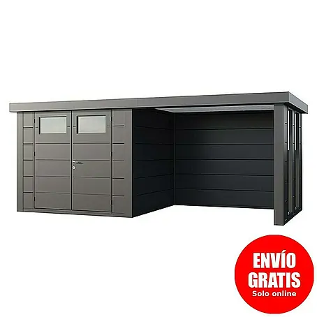 Telluria  Caseta para jardín Classico 2724 con salón a la derecha y 2 ventanas