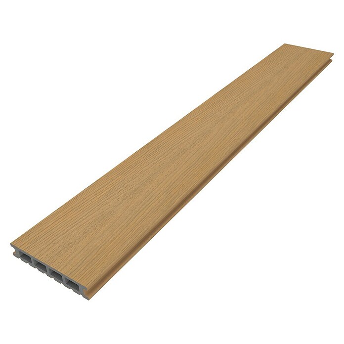 b!design WPC-Terrassendiele Eiche (300 x 14,5 x 2,5 cm, Braun) | BAUHAUS