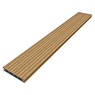 b!design WPC-Terrassendiele Eiche (300 x 14,5 x 2,5 cm, Braun)