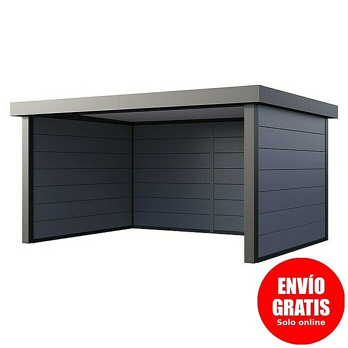 Telluria Pérgola Singolo 4836 (Medidas ext. (An x Pr): 508 x 388 cm, Acero, Gris claro/Antracita, Sin set) | BAUHAUS