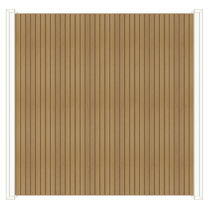 b!design Wandpaneel WPC Outdoor (Eiche, Holz, 300 cm x 17,5 cm x 2,1 mm) | BAUHAUS