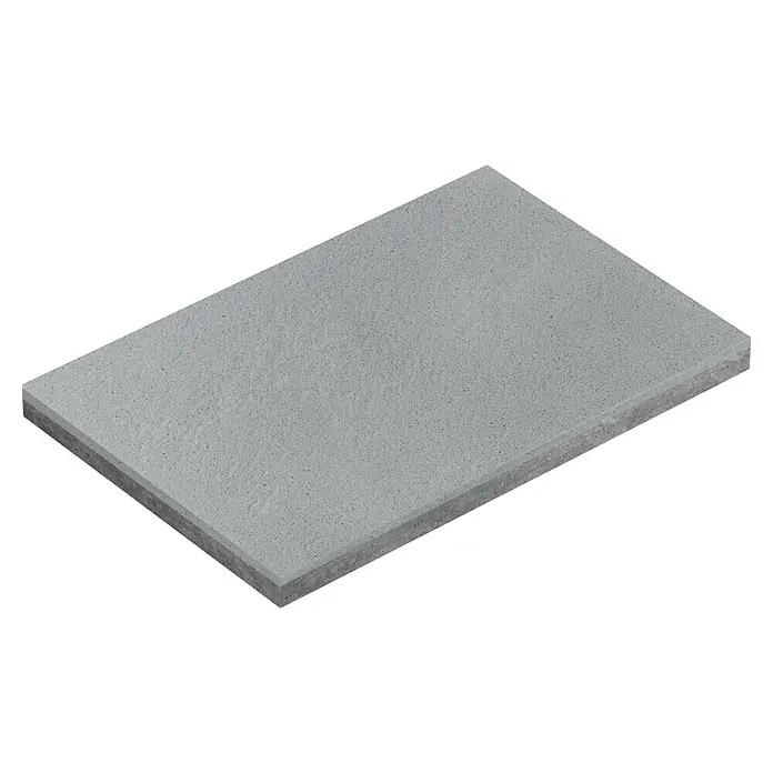 EHL Terrassenplatte Mesafino - 60 x 40 x 4 cm, Stahlgrau, Beton - Nahaufnahme einer grauen Terrassenplatte mit leicht unebener Oberfläche und minimalem Höheneffekt.