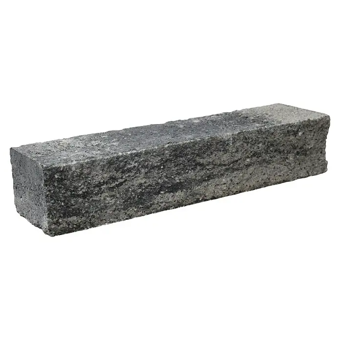 EHL EIBA Mauerstein - 60 x 15 x 12 cm, Grau-Anthrazit, Beton - Das Bild zeigt einen grauen Pflasterstein mit einer rauen, texturierten Oberfläche, ideal für den Garten- und Landschaftsbau.