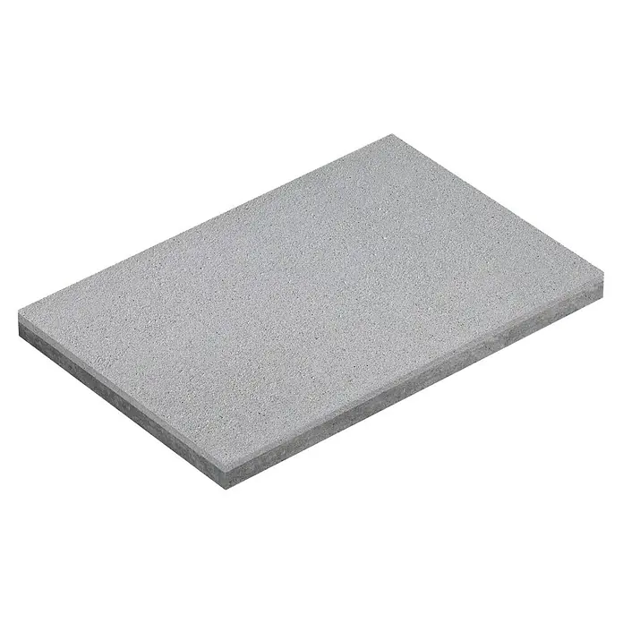 EHL Terrassenplatte Mantina - 60 x 40 x 4 cm, Grau, Beton - Nahaufnahme eines einzelnen, grauen Betonpflasters für den Außenbereich, ideal für Terrassen und Gehwege. Robuste und langlebige Lösung.
