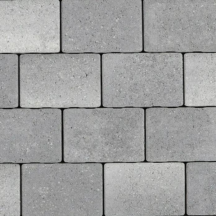 EHL Pflasterstein Slimstone - 18 x 12 x 5 cm, Grau-Anthrazit, Beton - Nahaufnahme von grauen Pflastersteinen, die ein robustes und ästhetisch ansprechendes Bodenmuster bilden. Ideal für Außenbereiche.