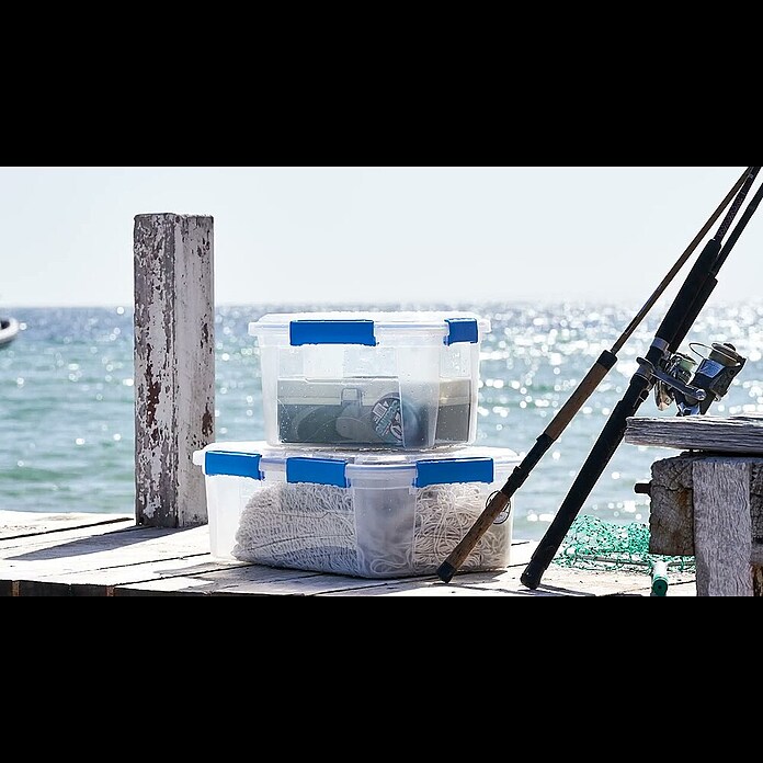 Aufbewahrungsbox Wasserdicht (L x B x H: 57,8 x 38,2 x 31,8 cm, Kunststoff, Transparent) | BAUHAUS