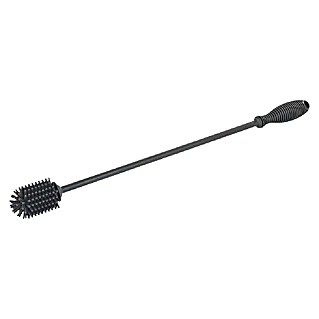Wenko Ščetka za pomivanje posode (Dolžina: 38 cm, Silikon, Siva)