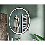 Camargue Point LED-Spiegelschrank (B x H: 74 x 74 cm, Holz, Anthrazit, DIN Anschlag: Rechts) | BAUHAUS