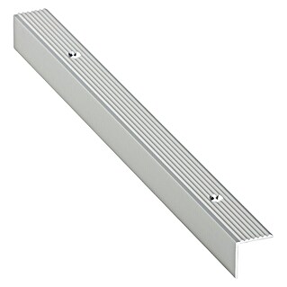 Perfil para baldosas (Aluminio, Plata, 2,5 m x 18 mm)