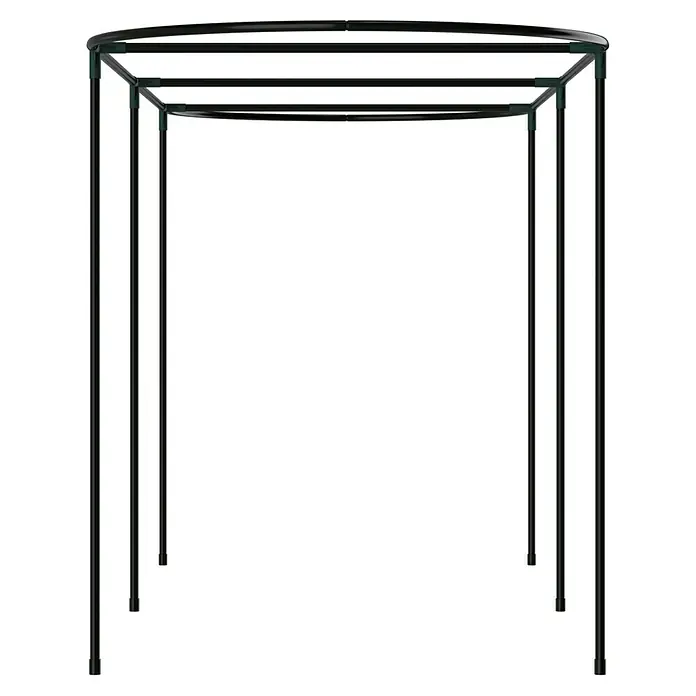 Vitavia Hochbeet-Abdeckung 858 Plus - 238 x 78 x 95 cm, Farbe: Transparent - Metallpergola mit schwarzer Oberfläche für den Außenbereich, ideal für Gartenmöbel und Pflanzen.