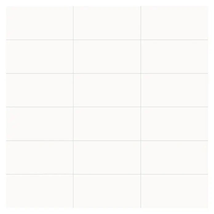 Wandfliese Palazzo - 30 x 60 cm, Weiß, Matt - Weißes Raster auf schwarzem Hintergrund, ideal für Designprojekte. Schlichte Ästhetik für vielfältige Anwendungen, minimalistisch und sauber.