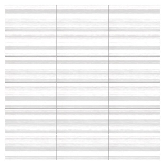 DryTile Wandfliese Palazzo Strukturiert Linie (30 x 60 cm, Weiß, Glänzend) | BAUHAUS