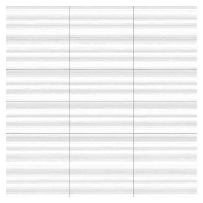 DryTile Wandfliese Palazzo Strukturiert Linie - 30 x 60 cm, Weiß, Glänzend - Helles Wandfliesenmuster mit feinen, horizontalen Linien. Ein modernes und elegantes Design für Innenräume.