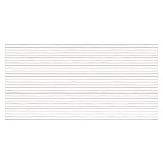 DryTile Wandfliese Palazzo Strukturiert Linie (30 x 60 cm, Weiß, Glänzend)