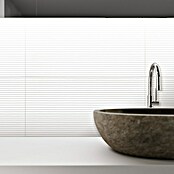 DryTile Wandfliese Palazzo Strukturiert Linie (30 x 60 cm, Weiß, Glänzend) | BAUHAUS