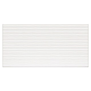 DryTile Wandfliese Palazzo Strukturiert Linie (30 x 60 cm, Weiß, Matt)