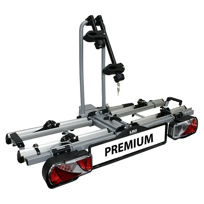 LAS Fahrradträger Premium - Geeignet für: 2 Fahrräder, Traglast: 60 kg, Passend für: Fahrzeuge mit Anhängerkupplung - Fahrradträger "Premium" zur sicheren Beförderung von Fahrrädern am Fahrzeug. Robuste Bauweise für zuverlässigen Transport.