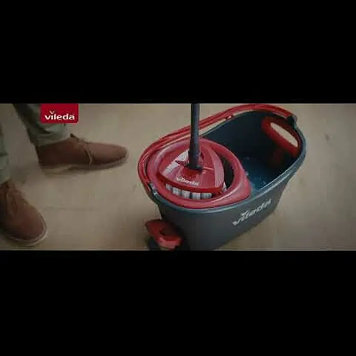 Vileda Set de limpieza Turbo smart - Otros, Rojo/Gris - Vileda Turbo - Suelo limpio sin esfuerzo