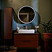 Camargue Point LED-Spiegelschrank (B x H: 74 x 74 cm, Holz, Anthrazit, DIN Anschlag: Rechts) | BAUHAUS