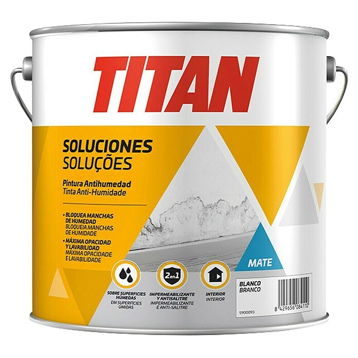 Titan Pintura de color aislante (1 l, Blanco) | BAUHAUS