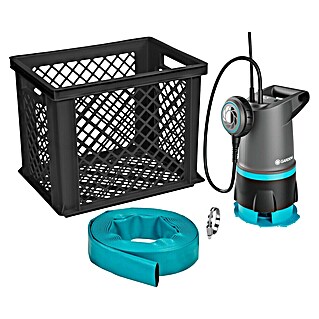 Gardena Schmutzwasserpumpe 20000 Basic Hochwasser-Set (550 W, Max. Fördermenge: 20 000 l/h, Eintauchtiefe: 7 m)