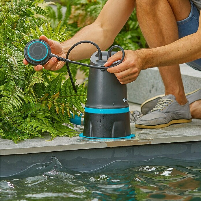 Gardena Vuilwaterpomp 20000 Basic Hoogwater set (550 W, Max. leversnelheid: 20.000 l/u, Dompeldiepte: 7 m) | BAUHAUS
