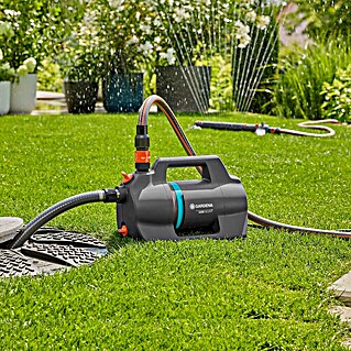 Gardena Gartenpumpen-Set 5200 Silent inkl. Schlauch & Sauggarnitur (600 W, Max. Fördermenge: 5 300 l/h)