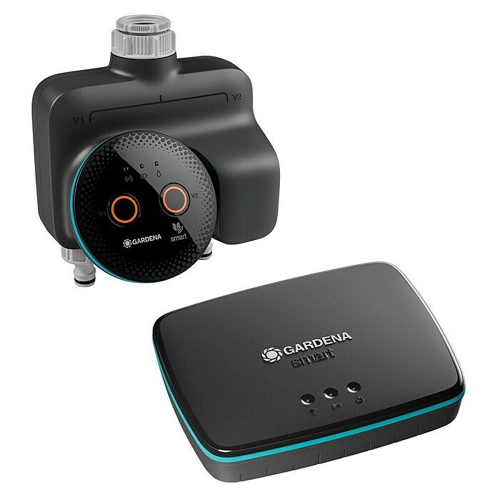Gardena Smart system Bewässerungsautomat Dual Water Control Set (Betriebsdruck: 0,5 bar - 12 bar, Bewässerungsdauer: 1 min - 10 h) | BAUHAUS