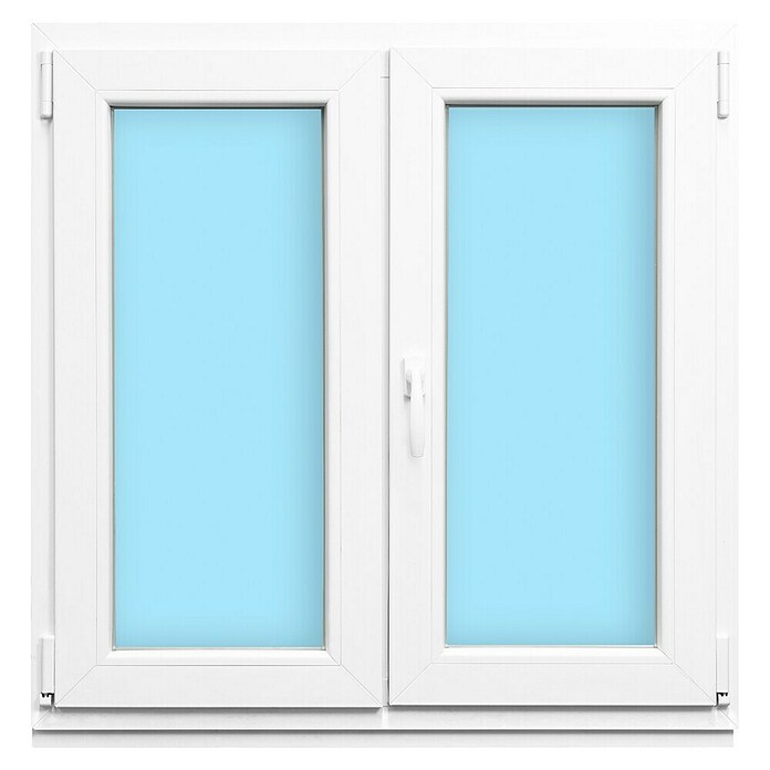 Ventana de PVC oscilobatiente (100 x 100 cm, Derecha, Blanco) | BAUHAUS