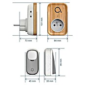 Avidsen Juego de timbre inalámbrico Bamboo Plug (150 m, 85 dB, Sin corriente, IP44) | BAUHAUS