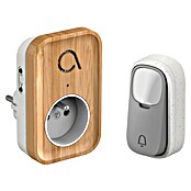Avidsen Juego de timbre inalámbrico Bamboo Plug (150 m, 85 dB, Sin corriente, IP44) | BAUHAUS