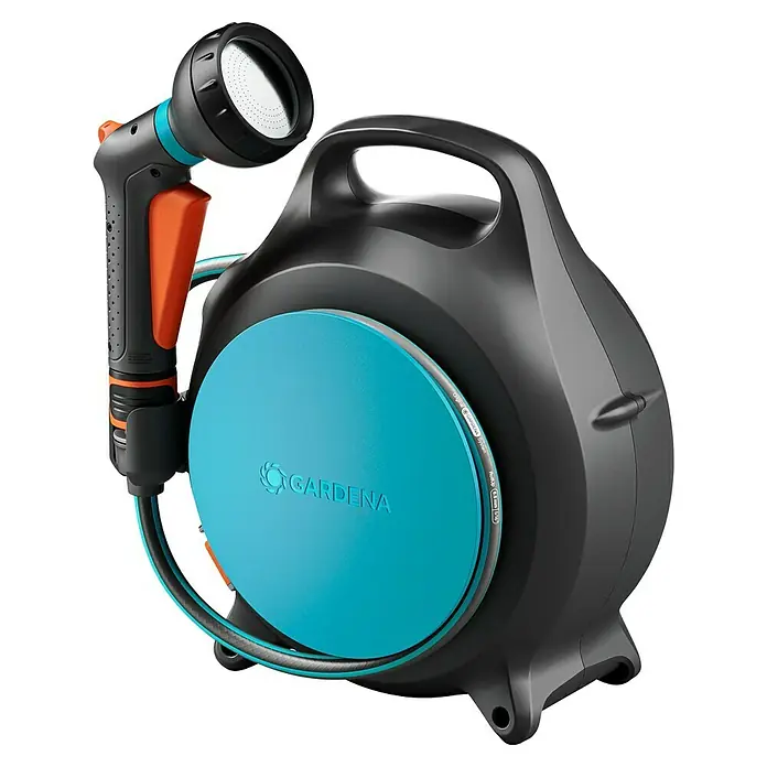 Slanghaspel | incl. 15 m slang, blauw