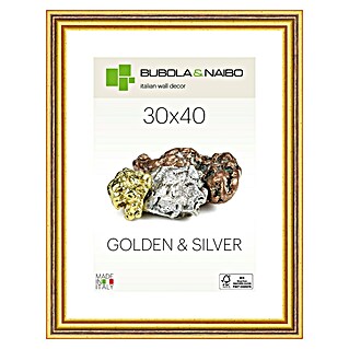 Bubola & Naibo Leseni okvir 2490 (30 x 40 cm, Zlate barve)