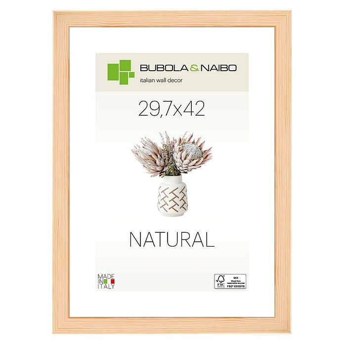 Bilderrahmen (Natur, 29,7 x 42 cm / DIN A3, Holz)