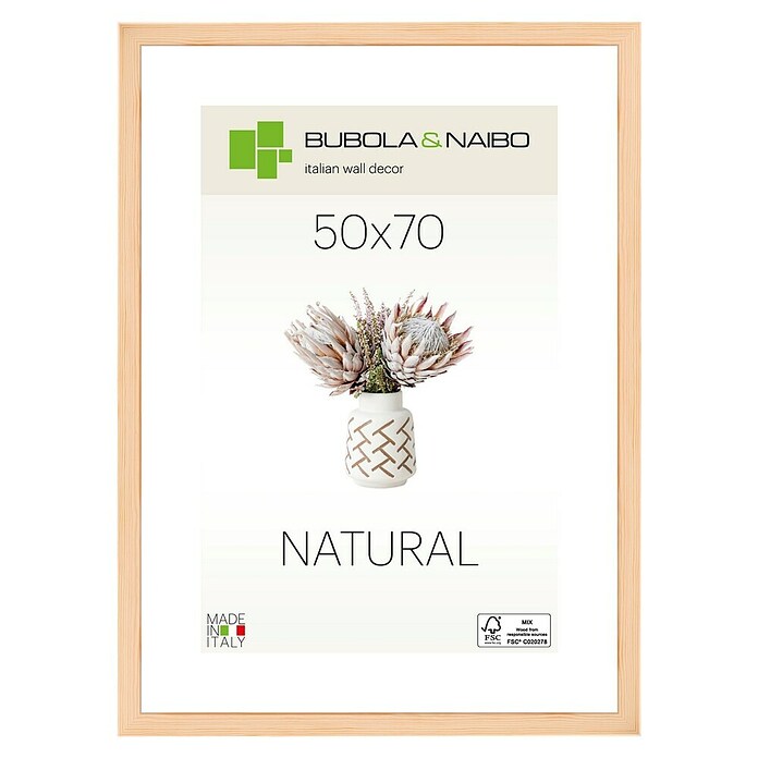 Marco de fotos 2701 (Natural, 50 x 70 cm, Madera)
