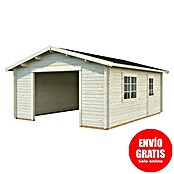 Palmako Garaje Roger sin puerta (Medidas ext. (An x Pr): 514 x 598 cm, Madera, Natural, 23,9 m²) | BAUHAUS