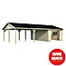Palmako Garaje con carport Roger sin puerta 