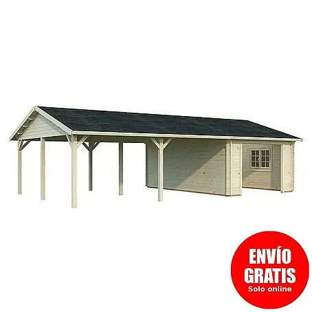 Palmako  Garaje con carport Roger sin puerta