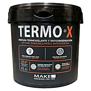 Pintura térmica y anticondensación Termo-X (Blanco, Mate, 4 l)