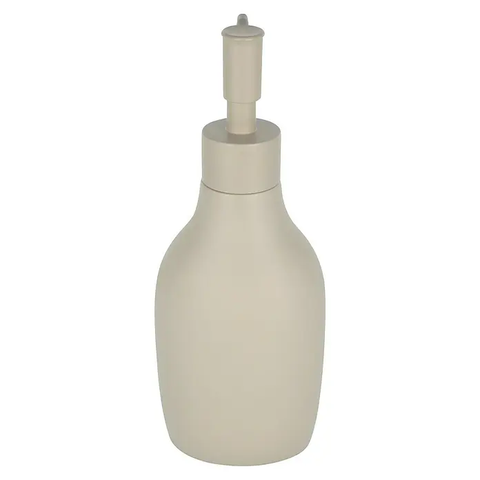 Venus Flakoni Seifenspender - Polyresin, Beige - Elegante, cremefarbene Seifenspender-Flasche mit einem stilvollen Pumpkopf, ideal für Badezimmer und Küche, um Seife oder Lotion stilvoll zu dosieren.