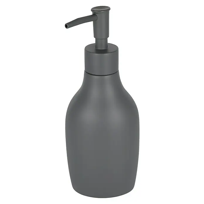 Venus Flakoni Seifenspender - Polyresin, Grau - Grauer Seifenspender mit Pumpkopf für stilvolle Bad- oder Kücheneinrichtung. Praktisch und dekorativ.
