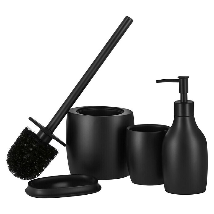 Venus Flakoni WC-Bürstengarnitur (Polyresin, Schwarz) | BAUHAUS