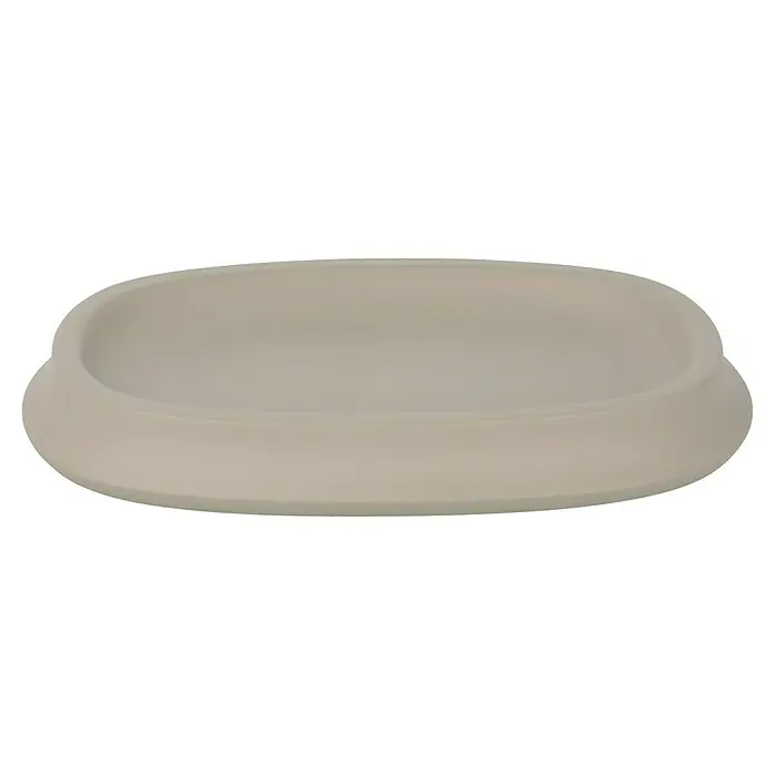 Venus Flakoni Seifenschale - Beige, Polyresin - Helle, ovale Ablageschale mit gewölbtem Rand, ideal für Badaccessoires oder Schmuck. Die schlichte Eleganz passt zu jedem Einrichtungsstil.