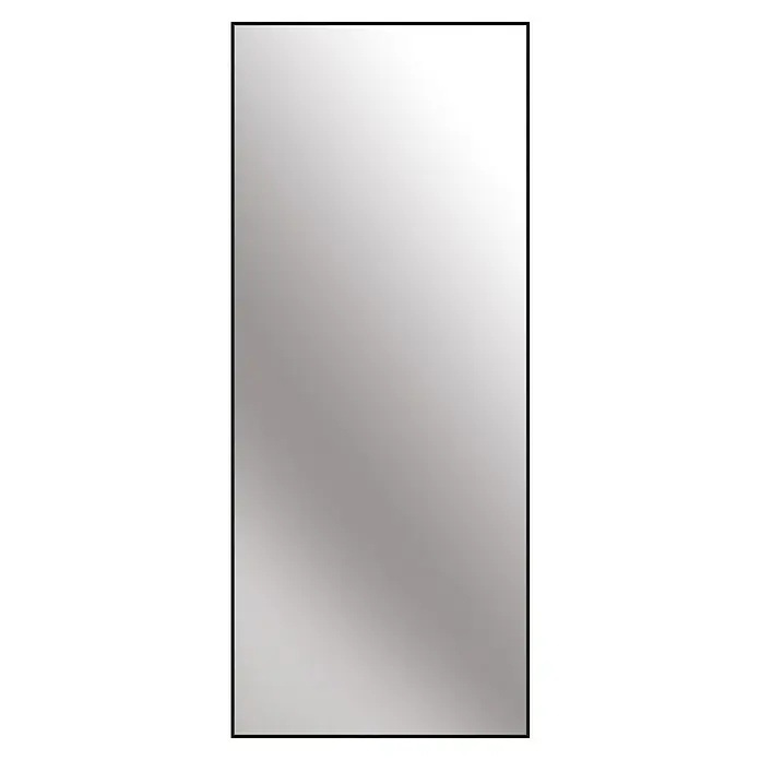 Rahmenspiegel Alpha - 70 x 170 cm, Schwarz, Aluminium - Ein stilvoller Spiegel mit schmalem, schwarzem Rahmen, der jedem Raum einen modernen Touch verleiht. Perfekt für Badezimmer, Schlafzimmer oder Flur.