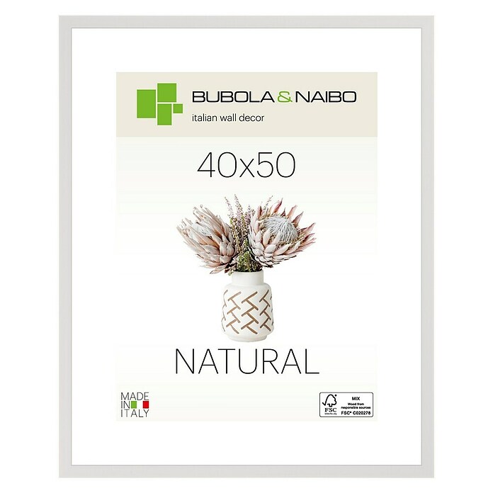 Marco de fotos 4405 (Blanco, 40 x 50 cm, Madera)