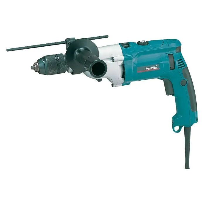 Makita Schlagbohrmaschine HP2071J - 1.100 W - Die Makita Bohrmaschine: Leistungsstarkes Werkzeug für präzise Bohrarbeiten. Ideal für Handwerker und Heimwerker.